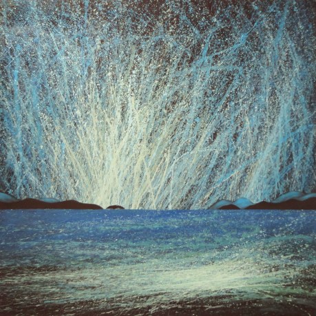 The show begins when the day ends over Georgian Bay. Aug.2015