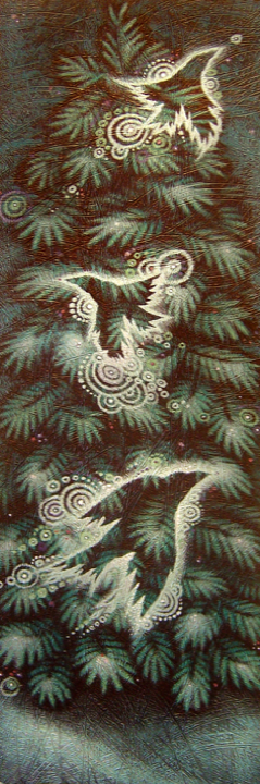 My yearly tradition of creating a December Tree. 2012