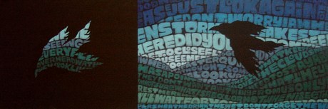 A stream-of-conscious word-play for the birds. July 2013