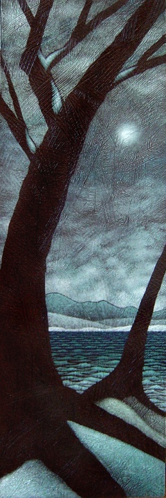 Two trees content with the cold. Dec.2012